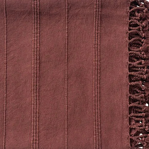 Silas 80314BUR Burgundy Throw Blanket - Rug & Home