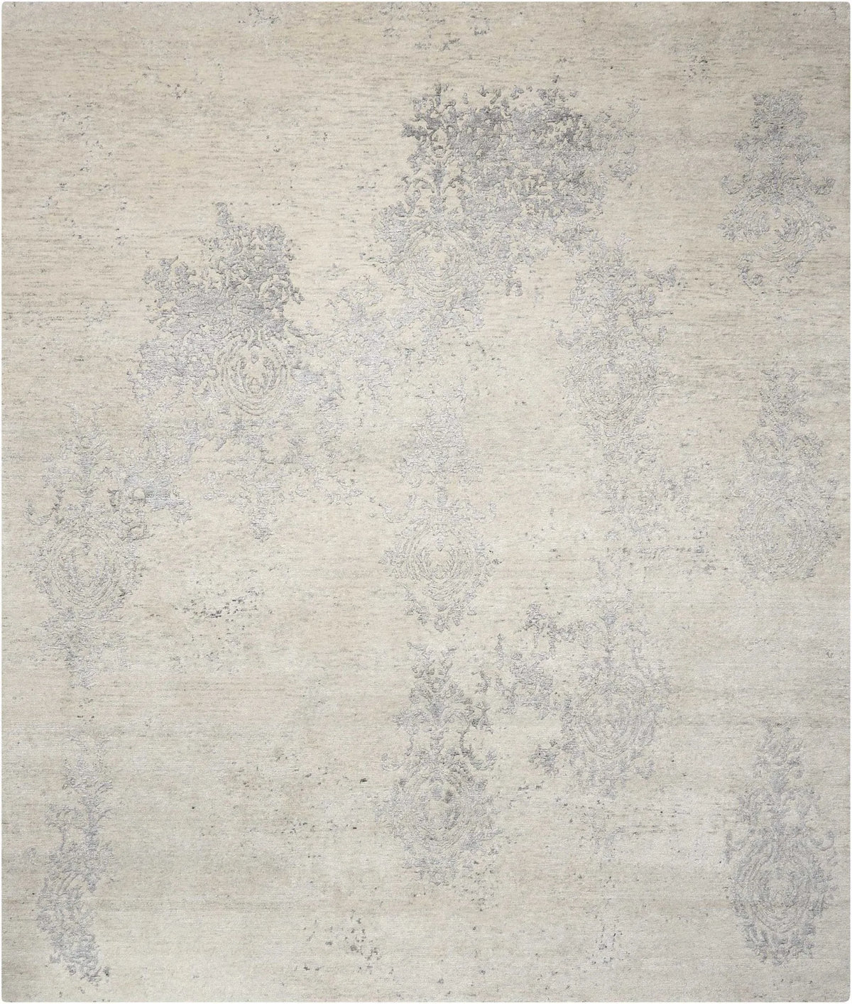 Silk Shadows Sha14 Ivory/Silver Rug