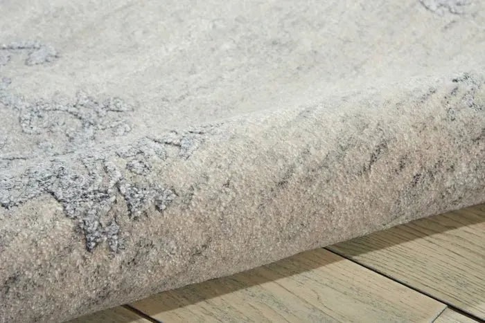 Silk Shadows SHA14 Ivory/Silver Rug