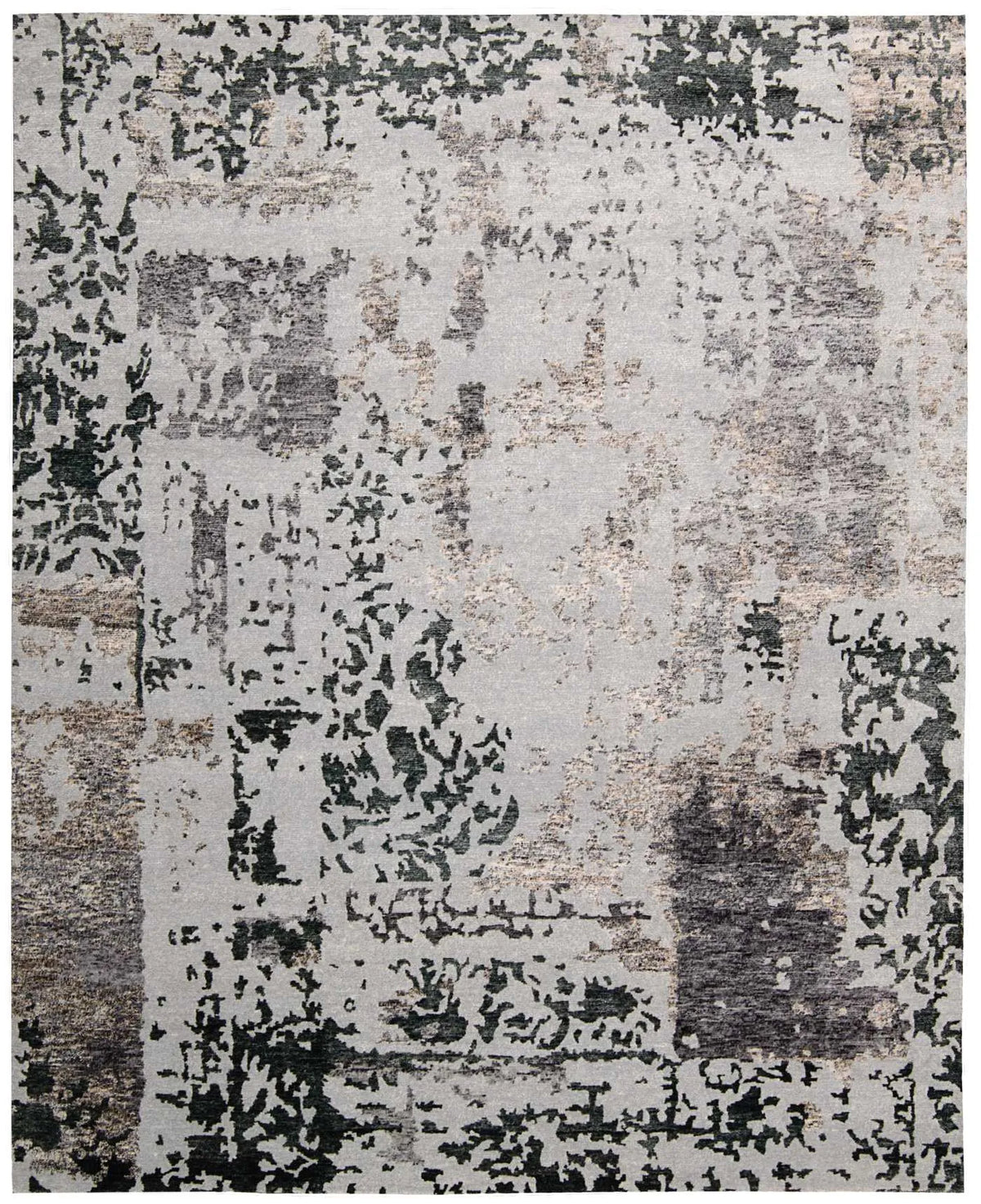 Silk Shadows Sha16 Silver Grey Rug - Rug & Home