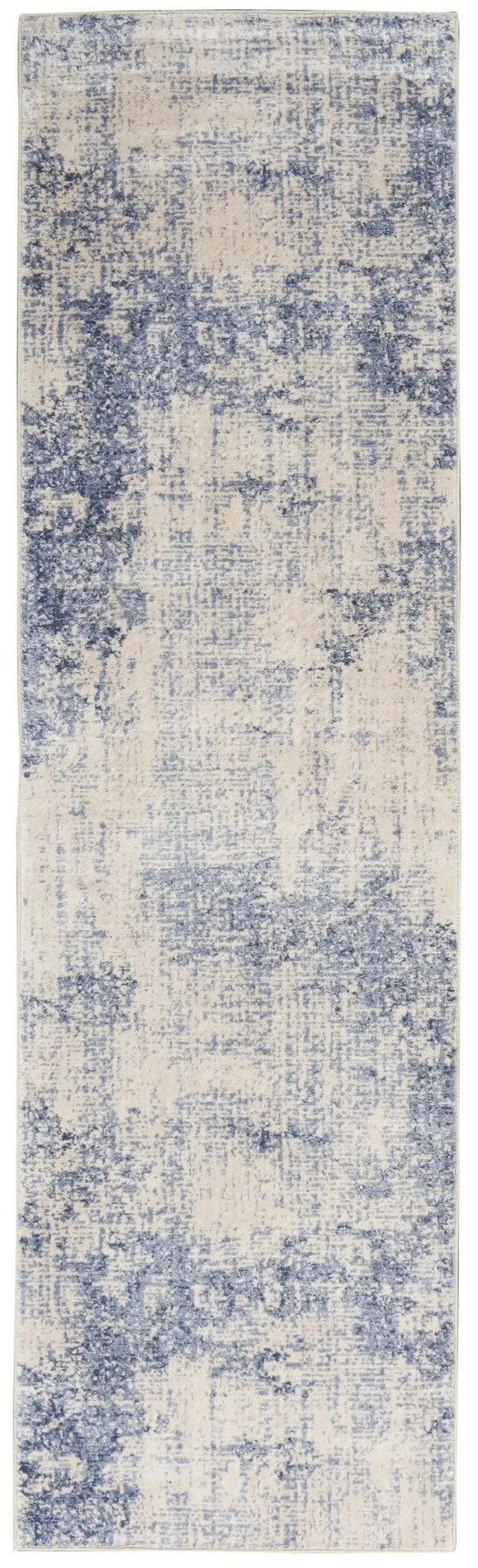 Silky Textures SLY01 Ivory/Blue Rug - Rug & Home