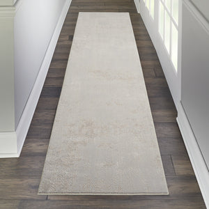 Silky Textures SLY01 Ivory/Grey Rug - Rug & Home