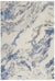 Silky Textures SLY03 Blue/Ivory/Grey Rug - Rug & Home