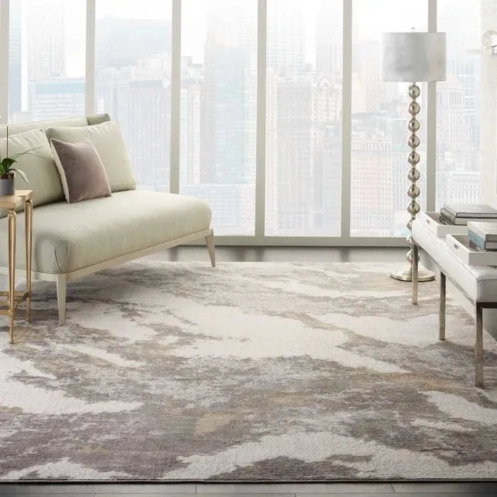 Silky Textures SLY03 Brown/Ivory Rug