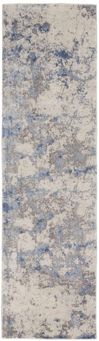 Silky Textures SLY04 Blue/Ivory Rug - Rug & Home