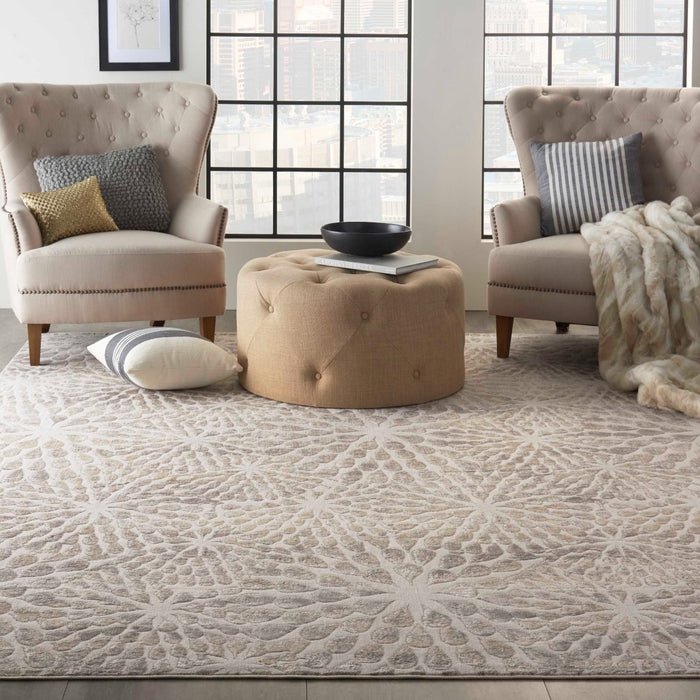 Silky Textures SLY07 Ivory/Beige Rug - Rug & Home