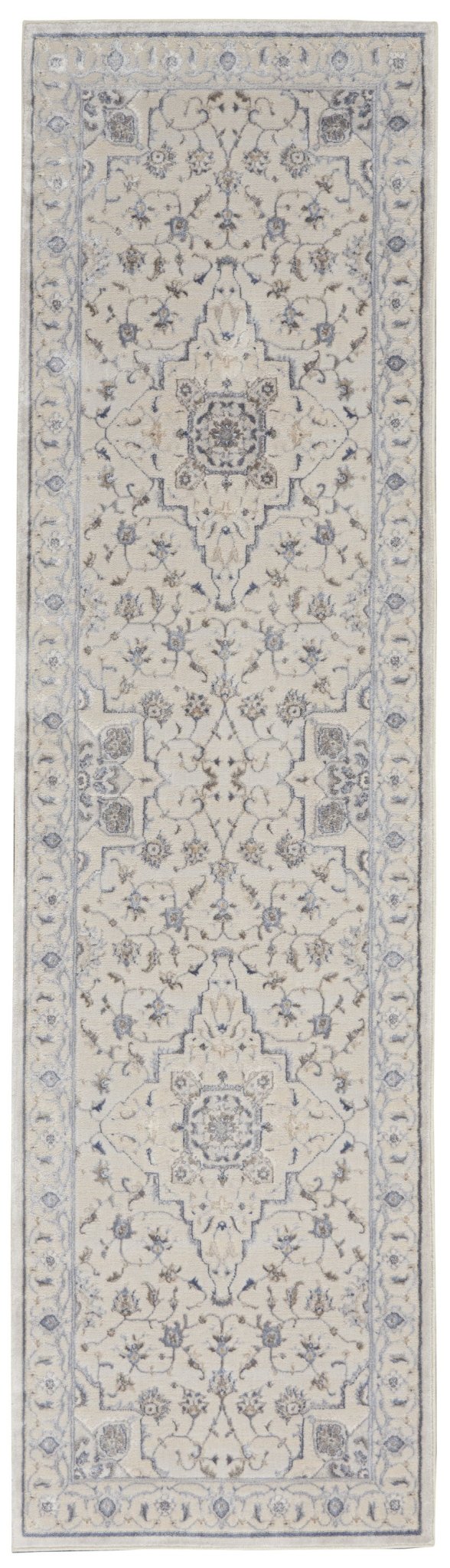 Silky Textures SLY08 Ivory/Grey Rug - Rug & Home