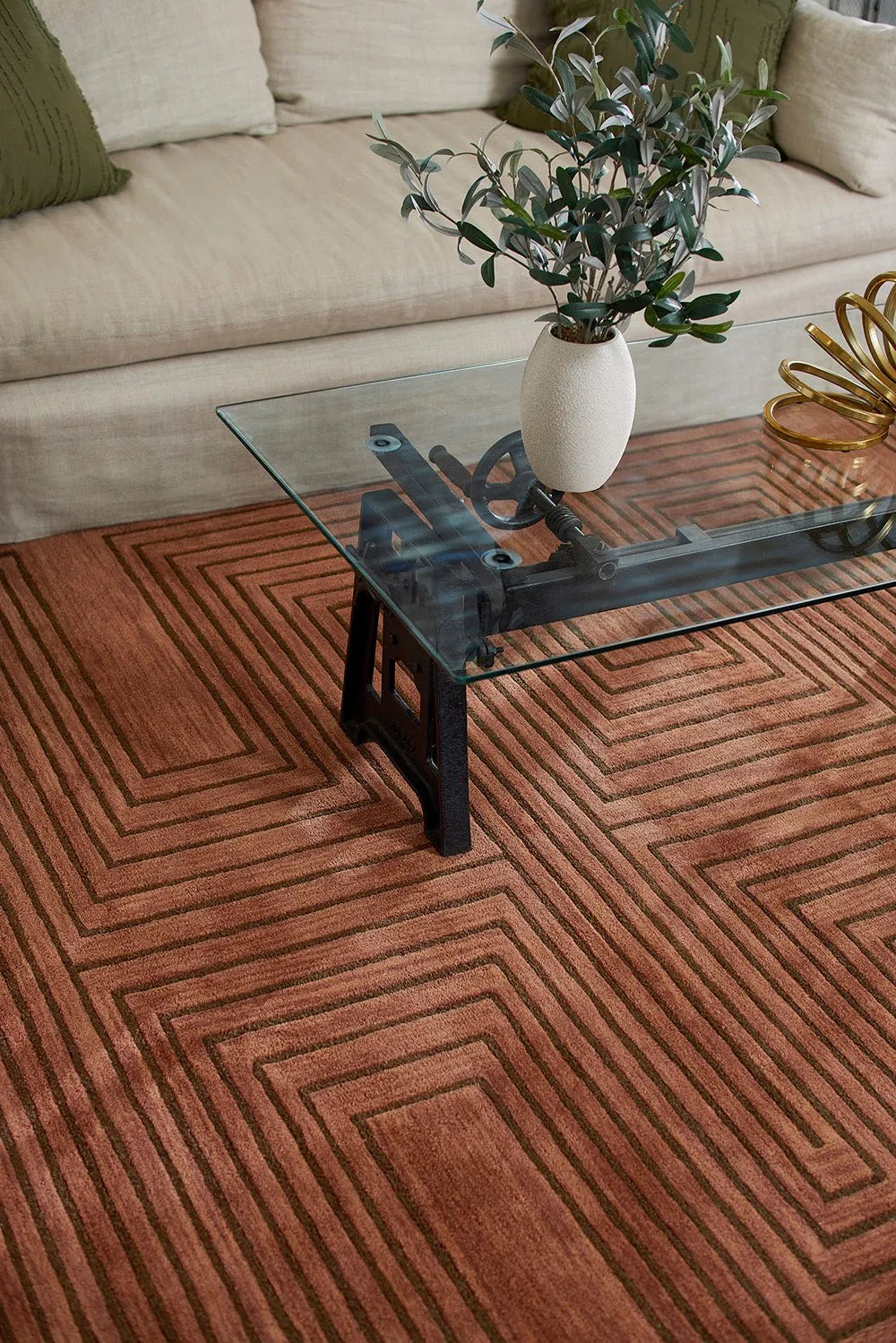 Simba SIM-3 Copper Rug - Rug & Home