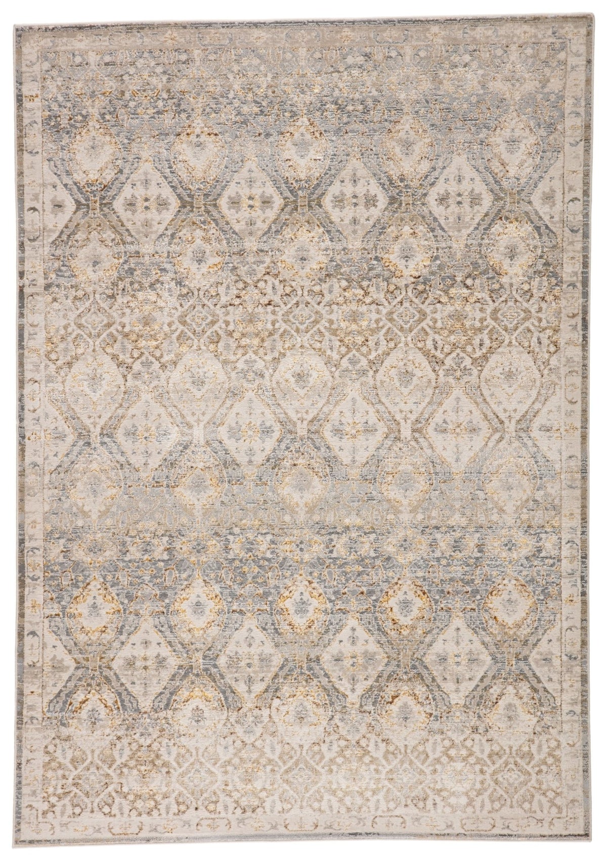 Sinclaire Snl01 Hakeem Gray/Gold Rug - Rug & Home