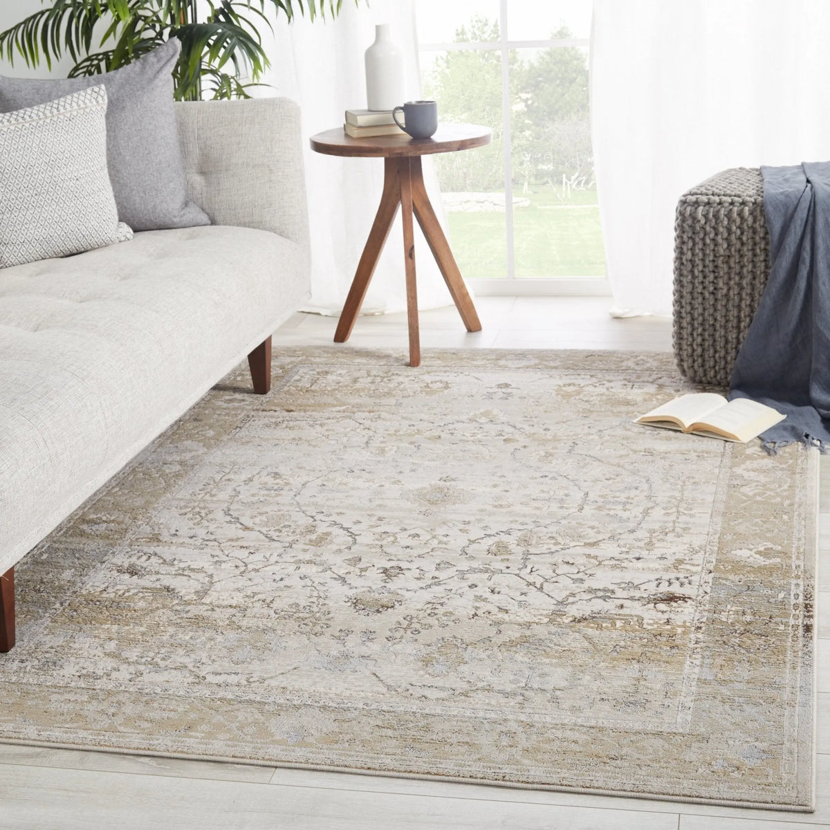 Sinclaire Snl02 Tajsa Gray/Gold Rug - Rug & Home