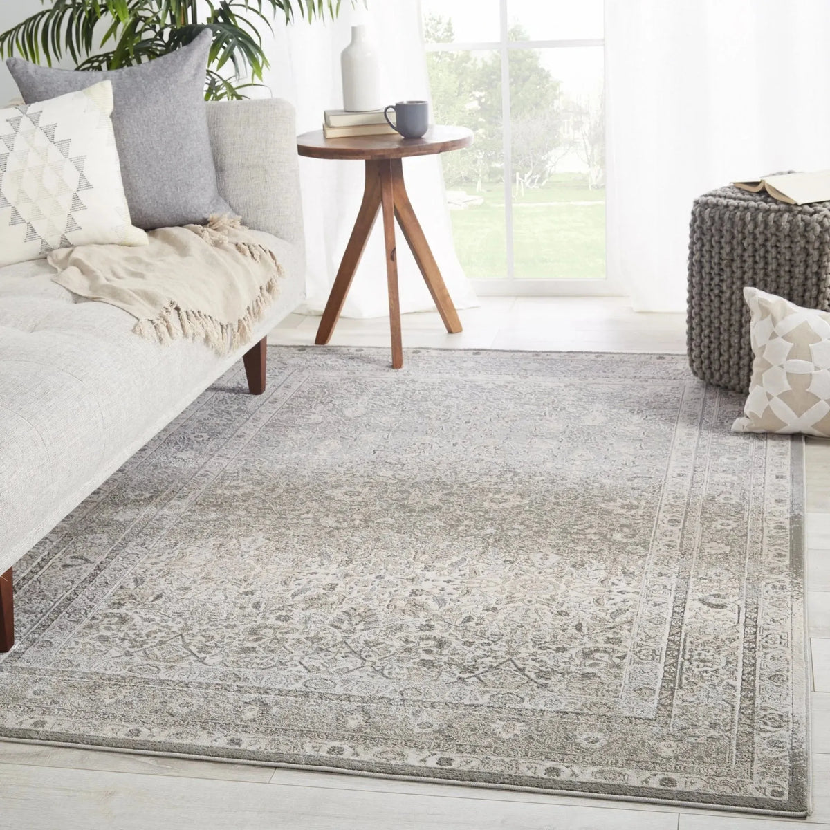 Sinclaire Snl06 Safiyya Gray/White Rug