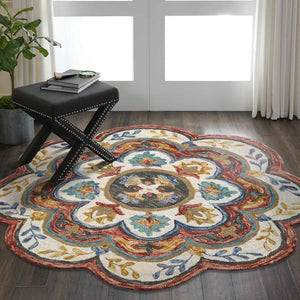 Sinuous Lr54108 Red/Multi Rug - Rug & Home