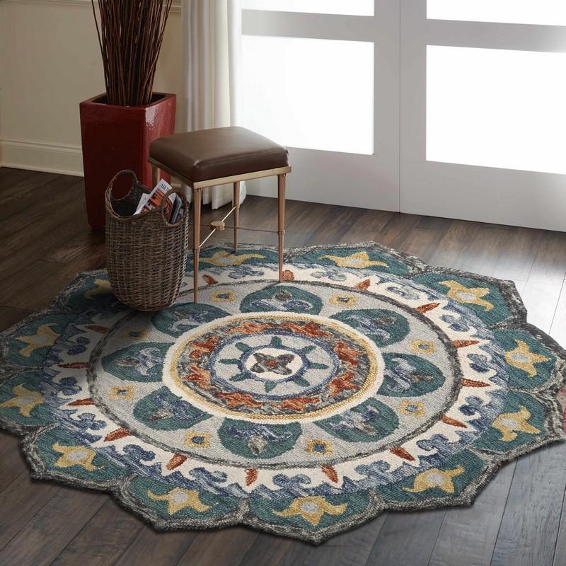 Sinuous Lr54109 Green/Multi Rug - Rug & Home