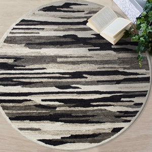 Sinuous Lr54122 Black/Gray Rug - Rug & Home