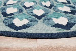 Sinuous Lr54151 Blue/White Rug - Rug & Home