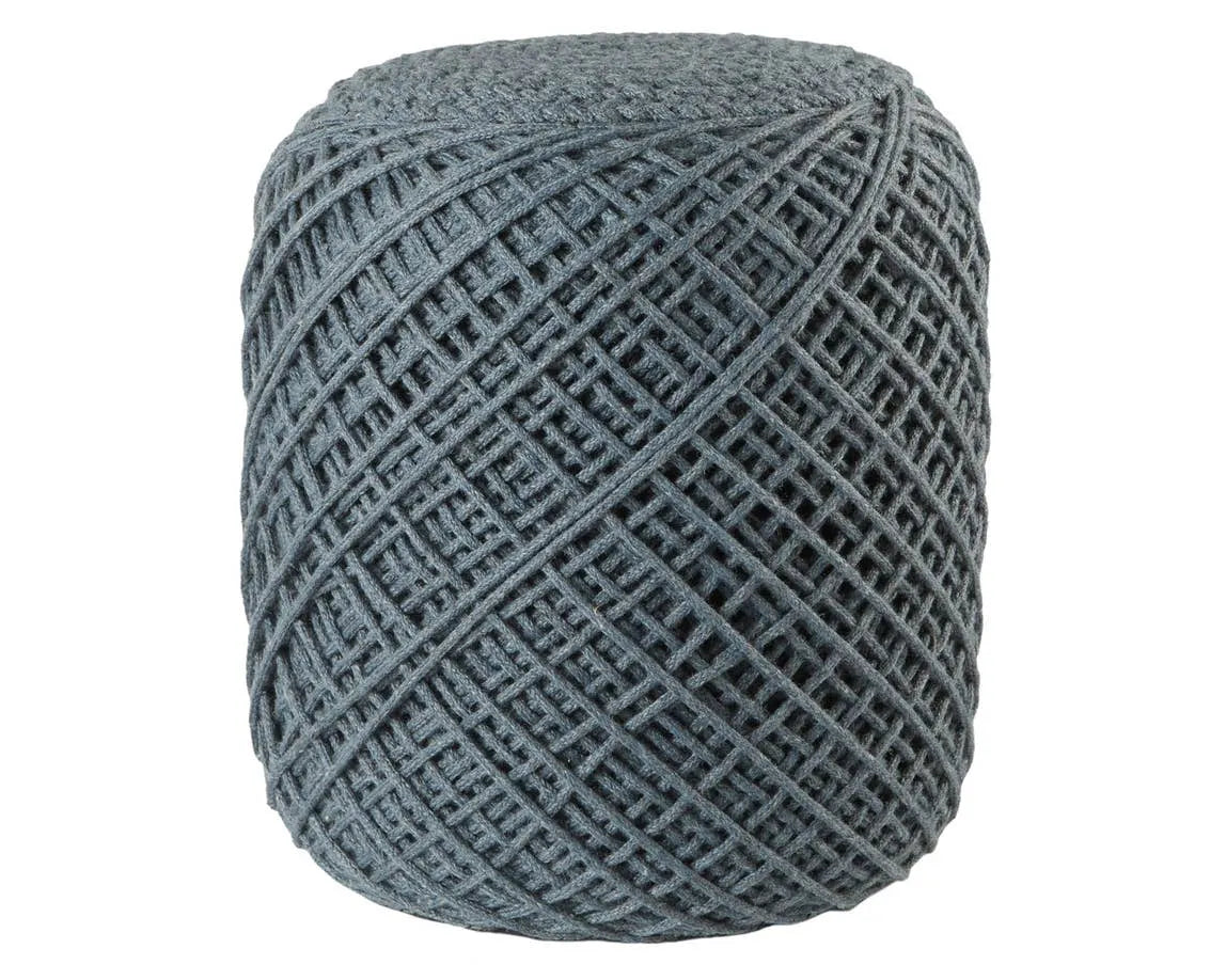 Skandi SKA01 Slate Pouf - Rug & Home