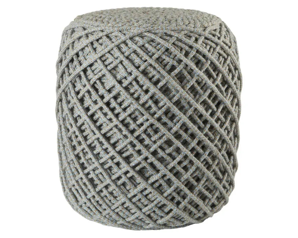 Skandi SKA02 Grey/Blue Pouf