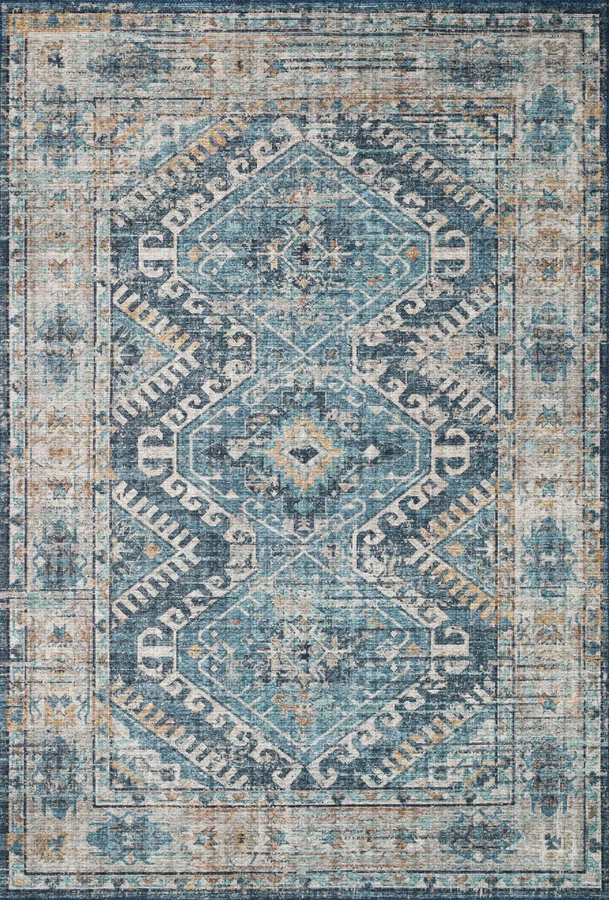 Skye SKY-03 Denim/Natural Rug - Rug & Home