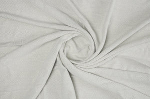 Slight Chevron Soft Gray with Fringe LR80184 Throw Blanket - Rug & Home