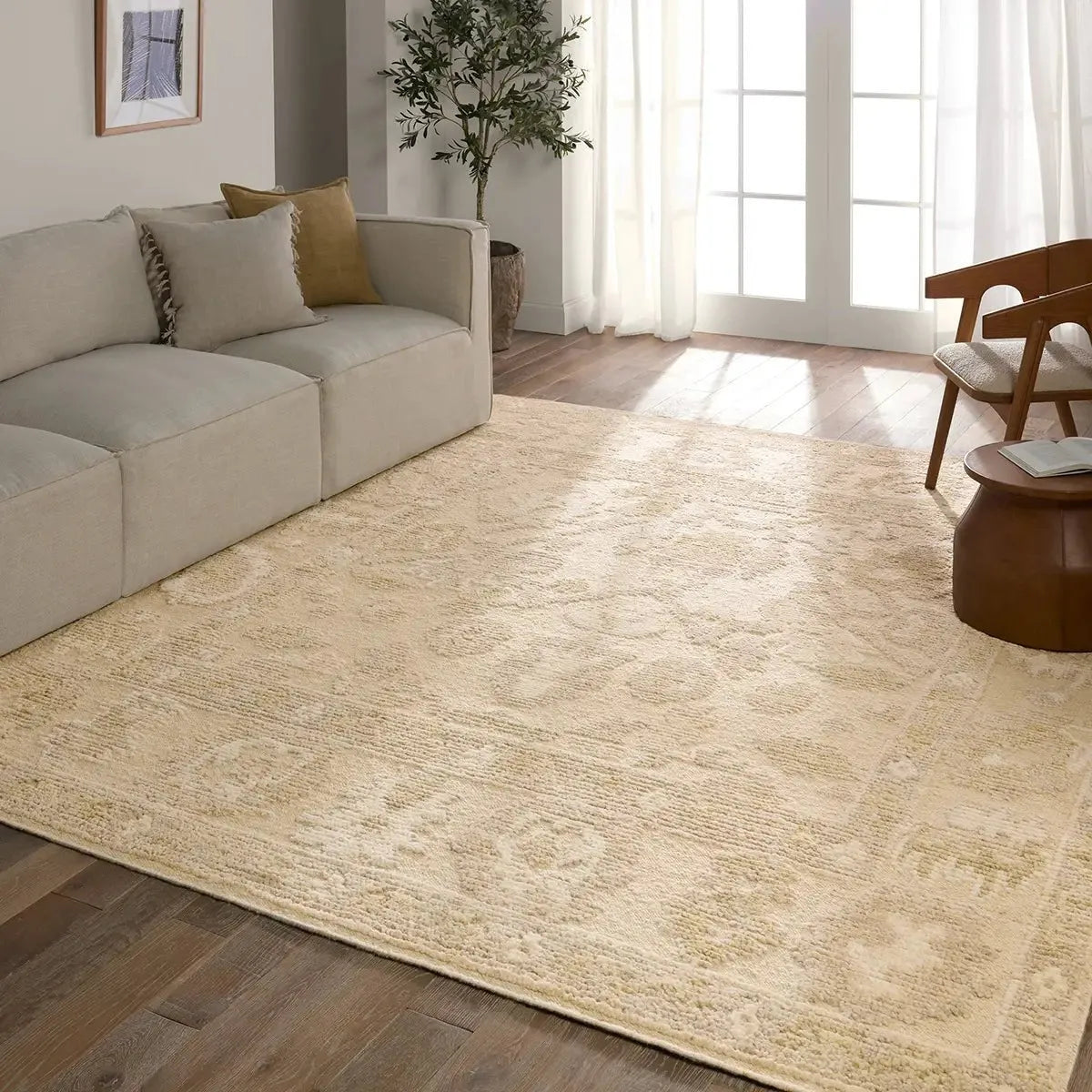 Sofi SOF02 Cream/Light Blue Rug - Rug & Home