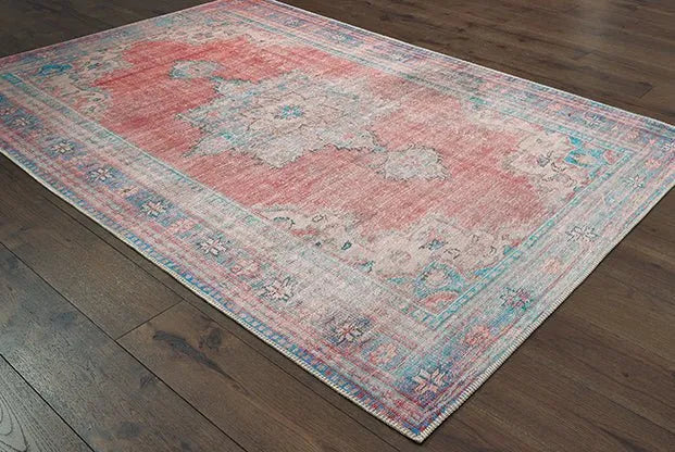 Sofia 85819 Red Blue Rug - Rug & Home