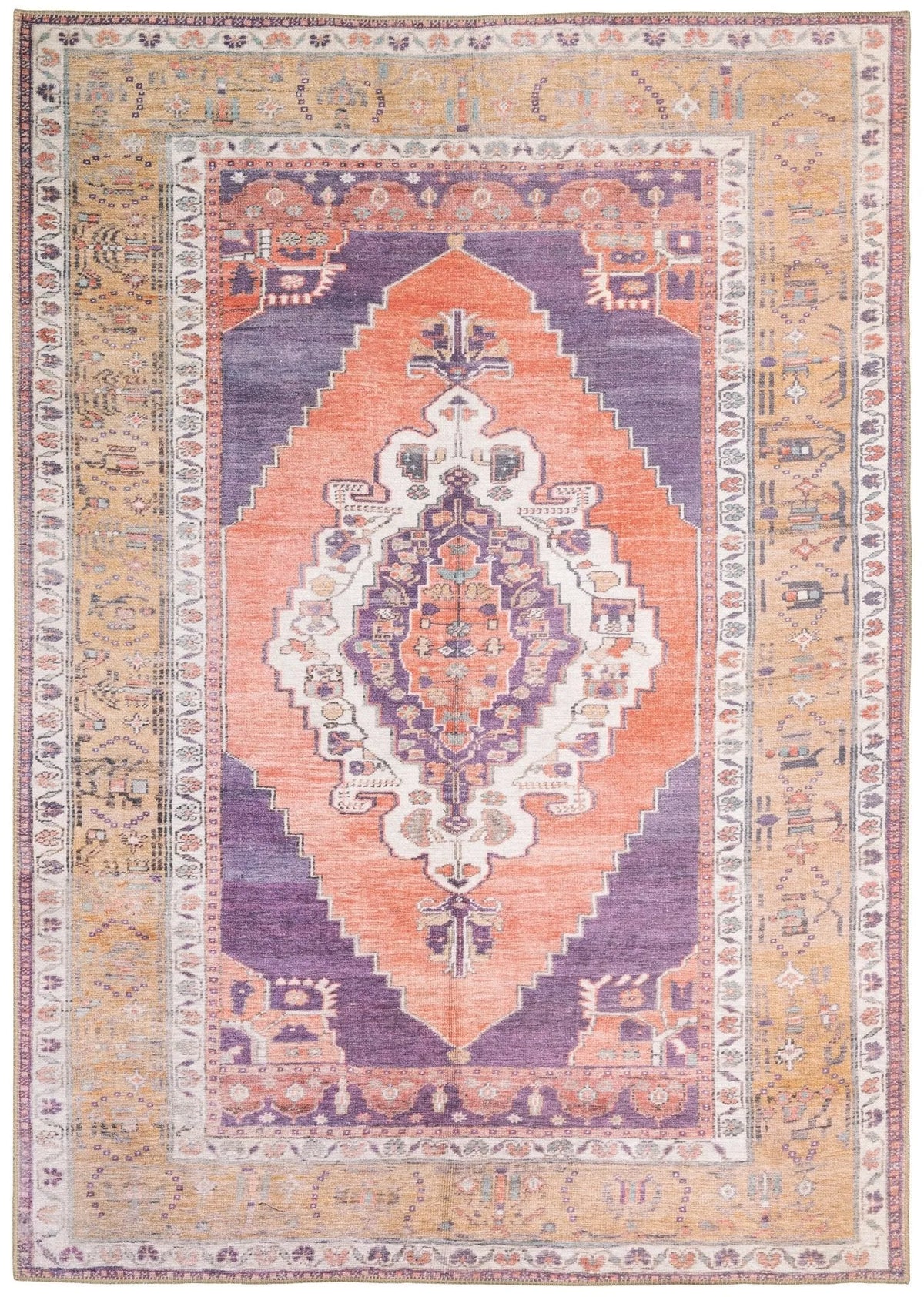 Sofia 85822 Purple/Orange Rug - Rug & Home