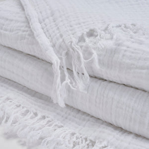 Sofia TH104 White Throw Blanket - Rug & Home