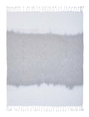 Soft Gray Shibori Slab LR81152 Throw Blanket - Rug & Home