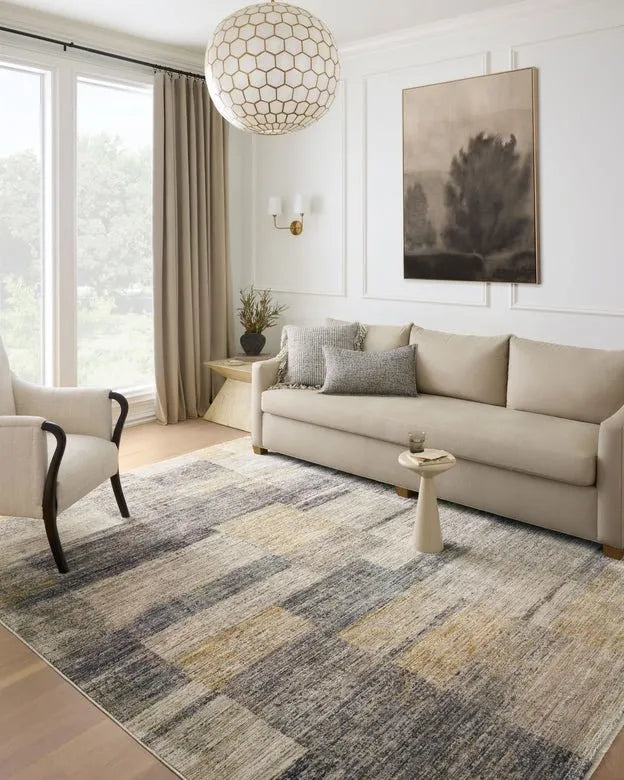 Soho SOH-08 Grey/Gold Rug - Rug & Home