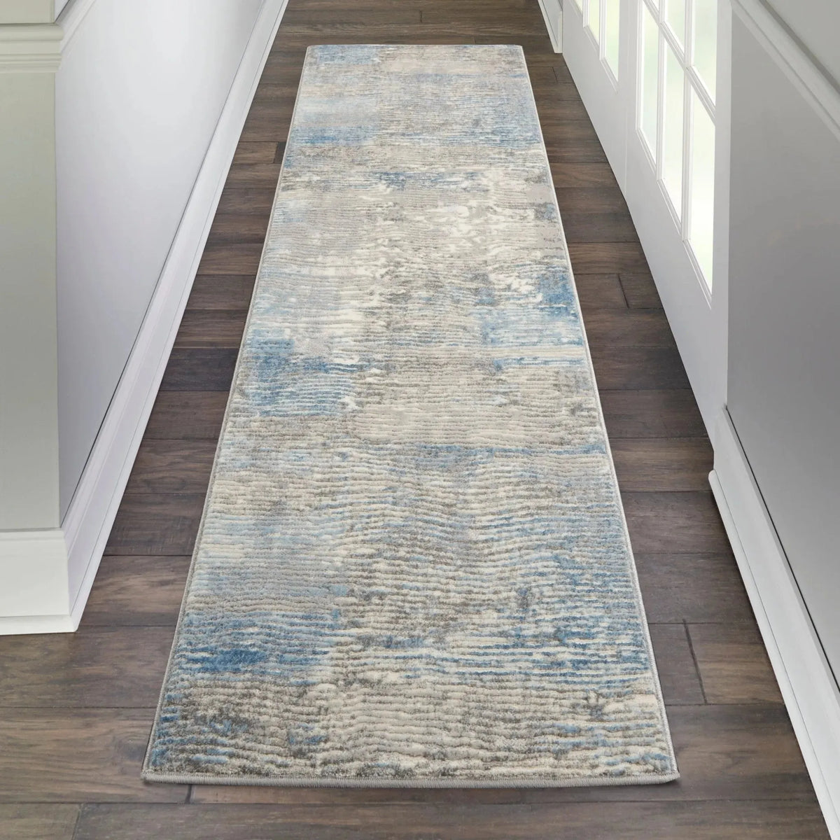 Solace SLA01 Ivory/Grey/Blue Rug