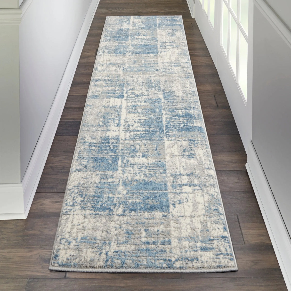 Solace SLA02 Ivory/Grey/Blue Rug - Rug & Home