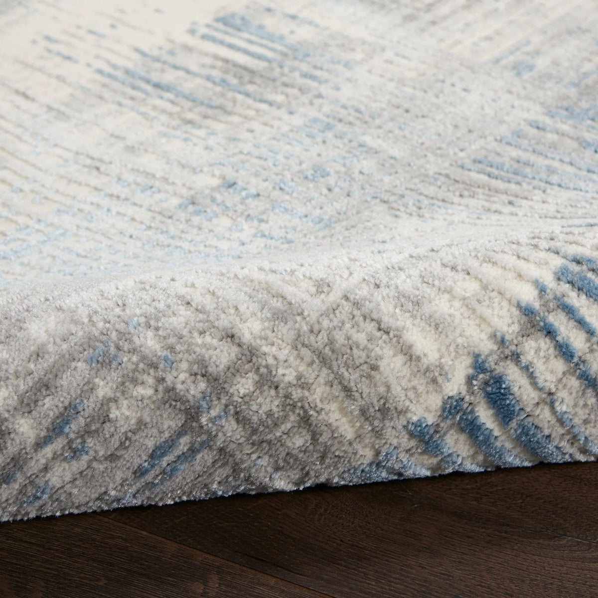 Solace SLA03 Ivory/Grey/Blue Rug - Rug & Home