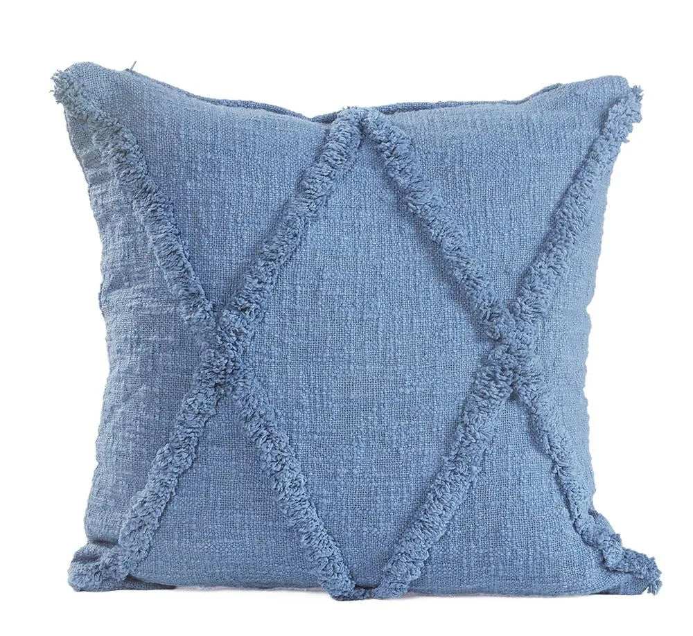 Diamond Tufted Throw Pillow, Natural / 20 x 20