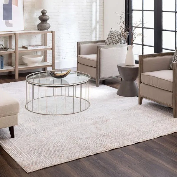 Solitude R1038 17214 Plaza Dilao Dark Grey Beige Rug - Rug & Home