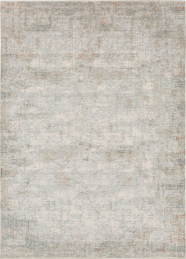 Solitude R1038 17214 Plaza Dilao Dark Grey Beige Rug - Rug & Home