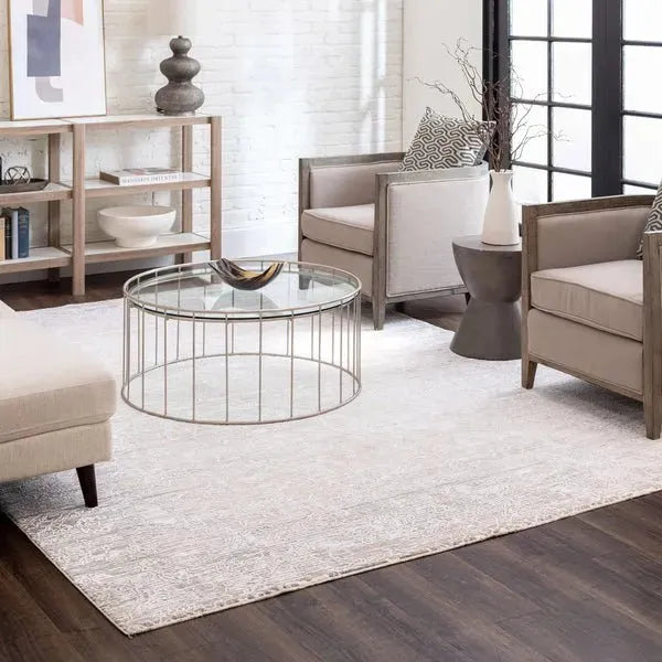 Solitude R1039 9943 Mandawa Cream Dark Grey Rug