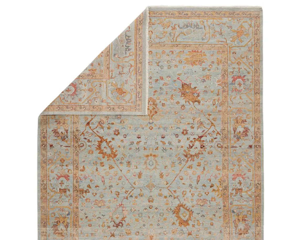 Someplace In Time SPT01 Light Blue/Gold Rug - Rug & Home