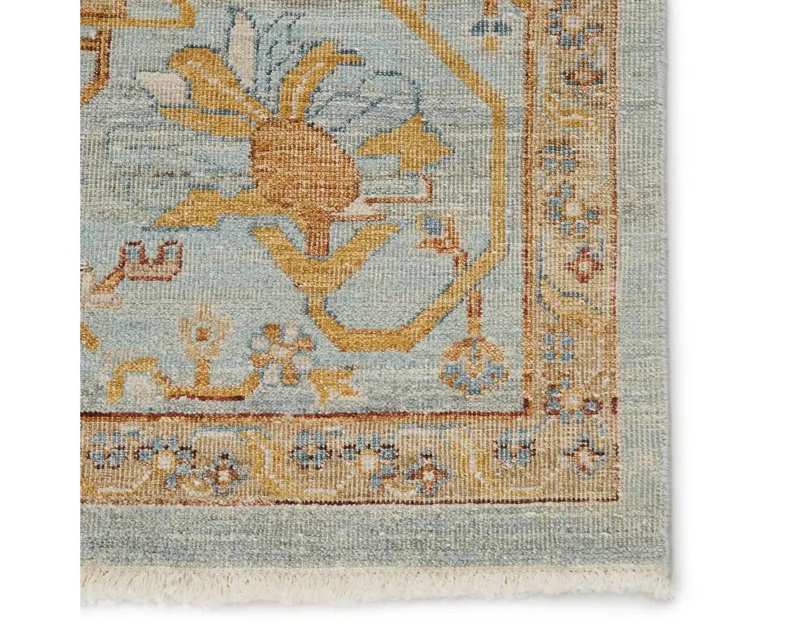 Someplace In Time SPT01 Light Blue/Gold Rug - Rug & Home