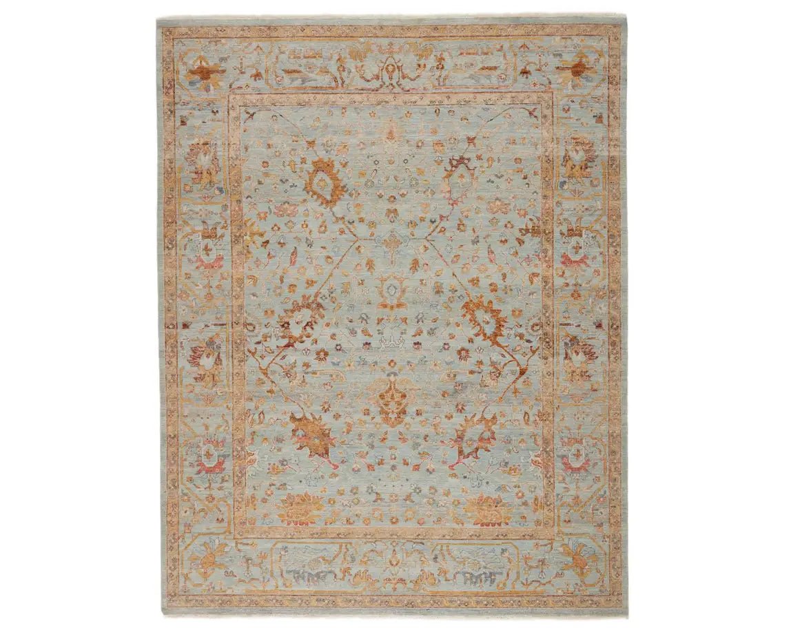 Someplace In Time SPT01 Light Blue/Gold Rug - Rug & Home