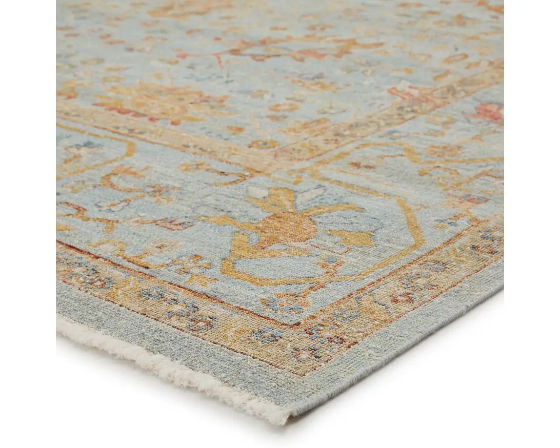 Someplace In Time SPT01 Light Blue/Gold Rug - Rug & Home