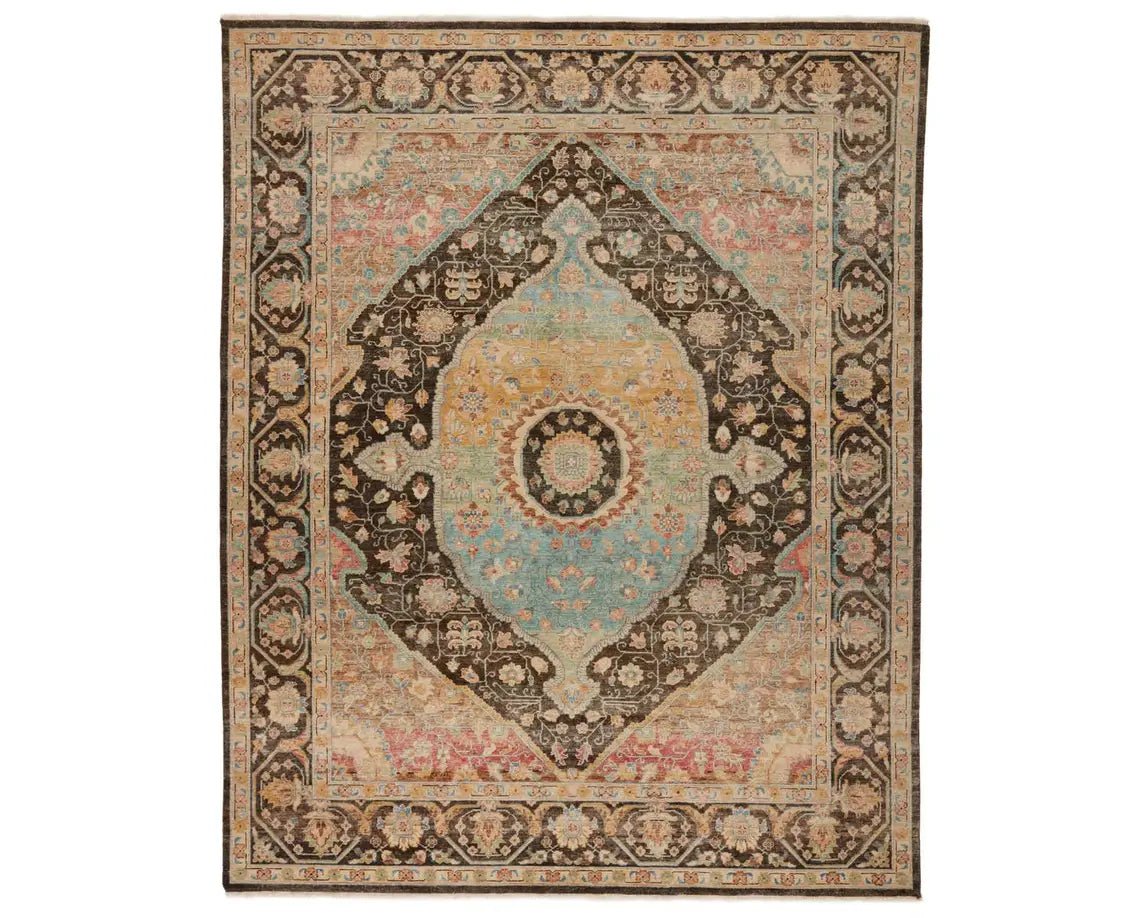 Someplace In Time SPT07 Deep Brown/Pink Rug - Rug & Home