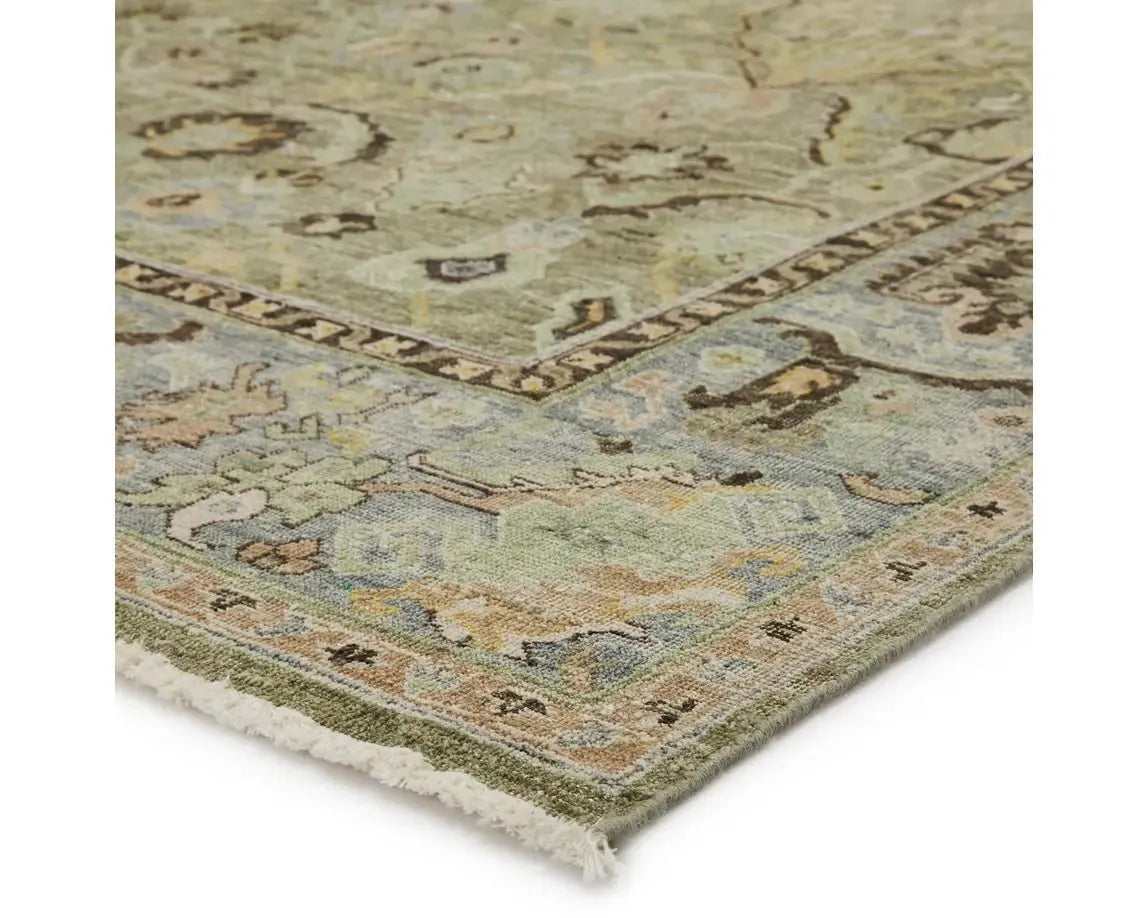 Someplace In Time SPT12 Green/Deep Brown Rug - Rug & Home