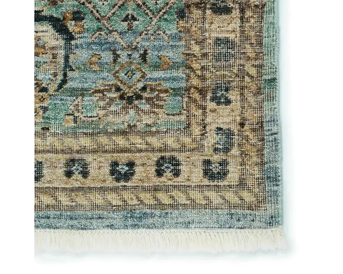 Someplace In Time SPT14 Blue/Golden Tan Rug