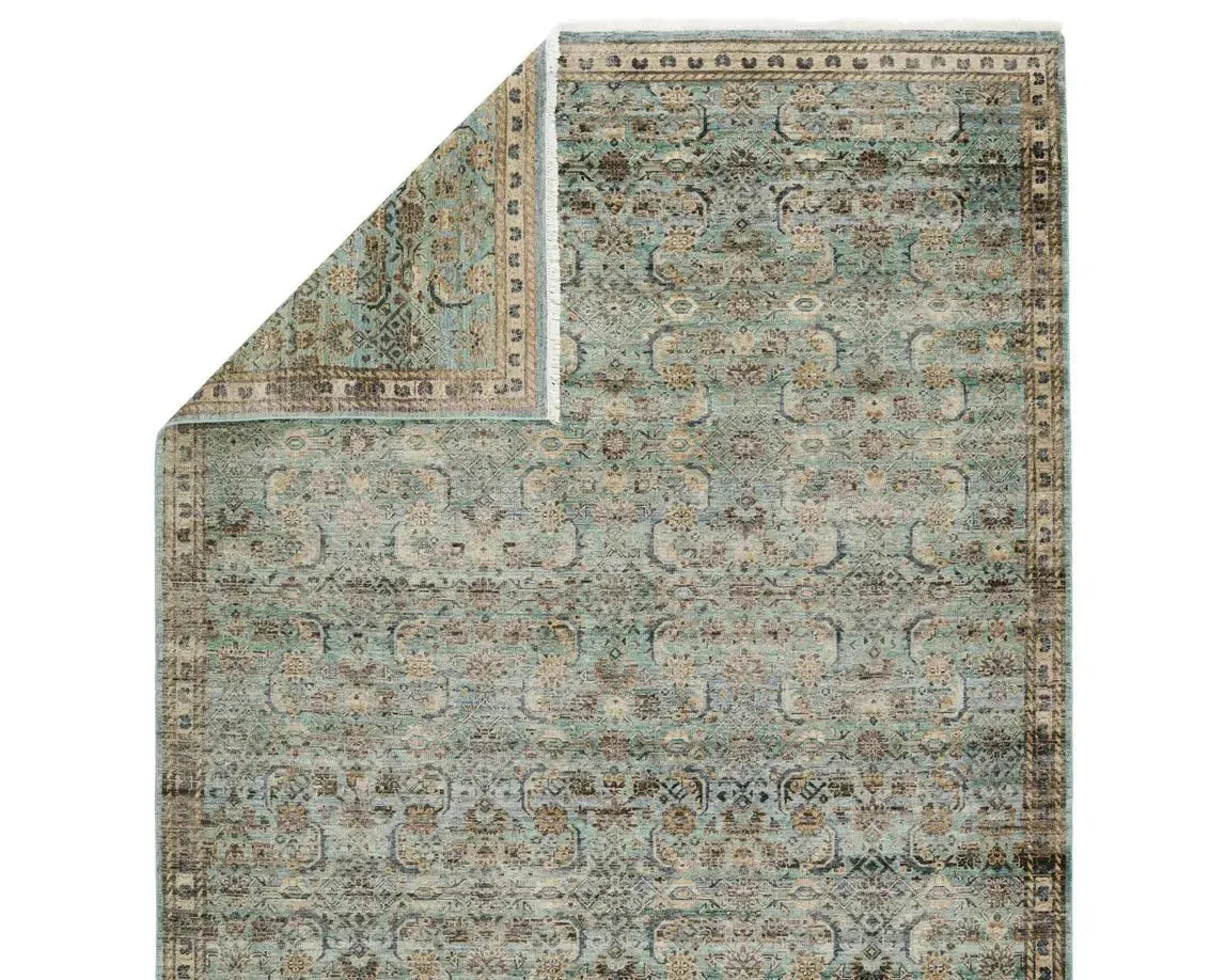 Someplace In Time SPT14 Blue/Golden Tan Rug