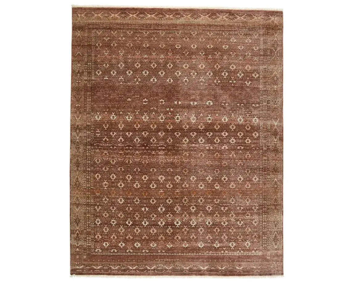 Someplace In Time SPT16 Deep Brown/Cream Rug