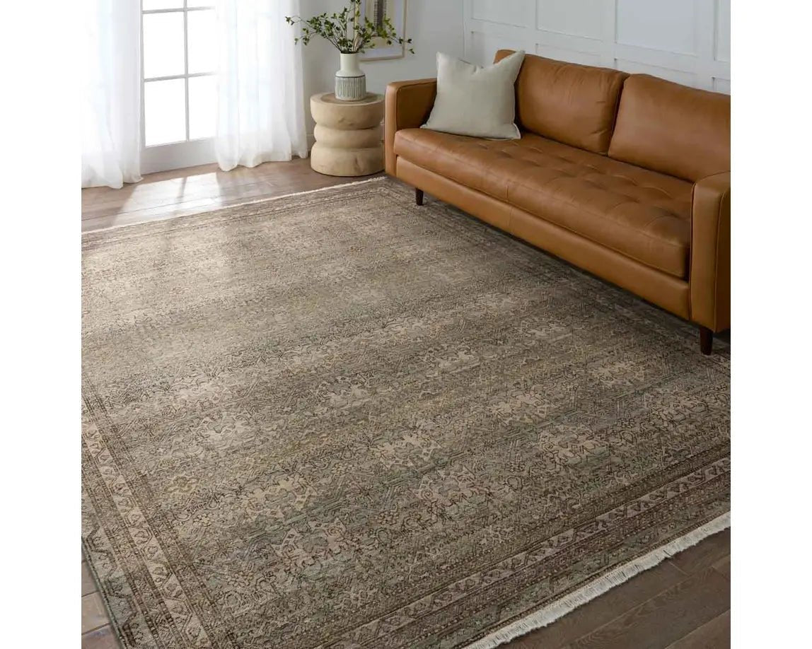 Someplace In Time SPT18 Brown/Green Rug - Rug & Home