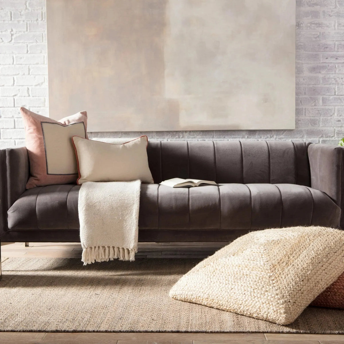 Somerset Som02 Curran Gray/Tan Rug