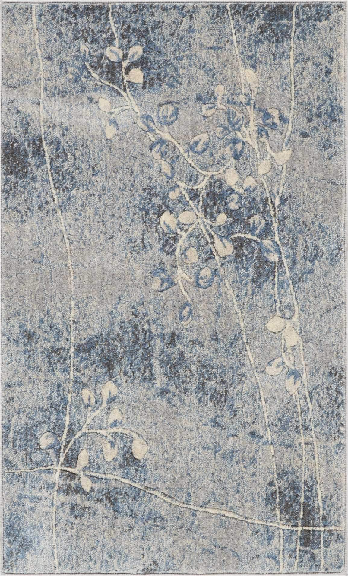 Somerset ST74 Silver/Blue Rug - Rug & Home