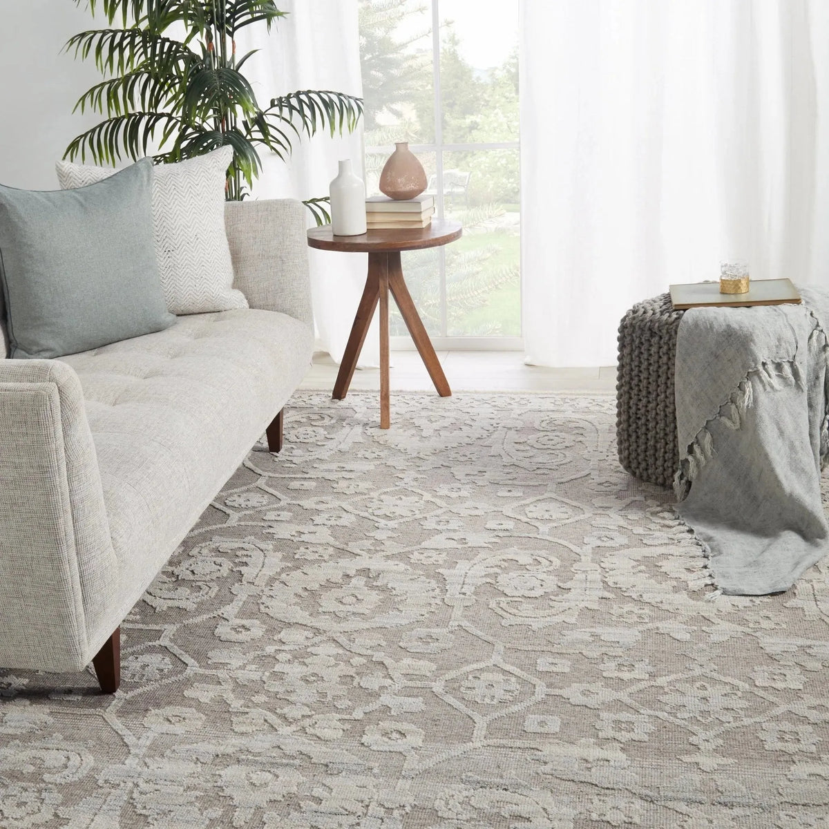 Sonnette Snn03 Ayres Taupe/Gray Rug