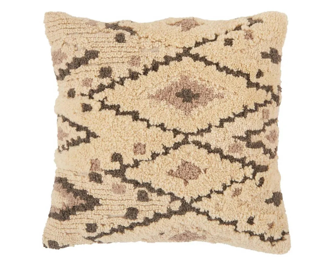 Soul Trek STK02 Cream/Dark Grey Pillow - Rug & Home